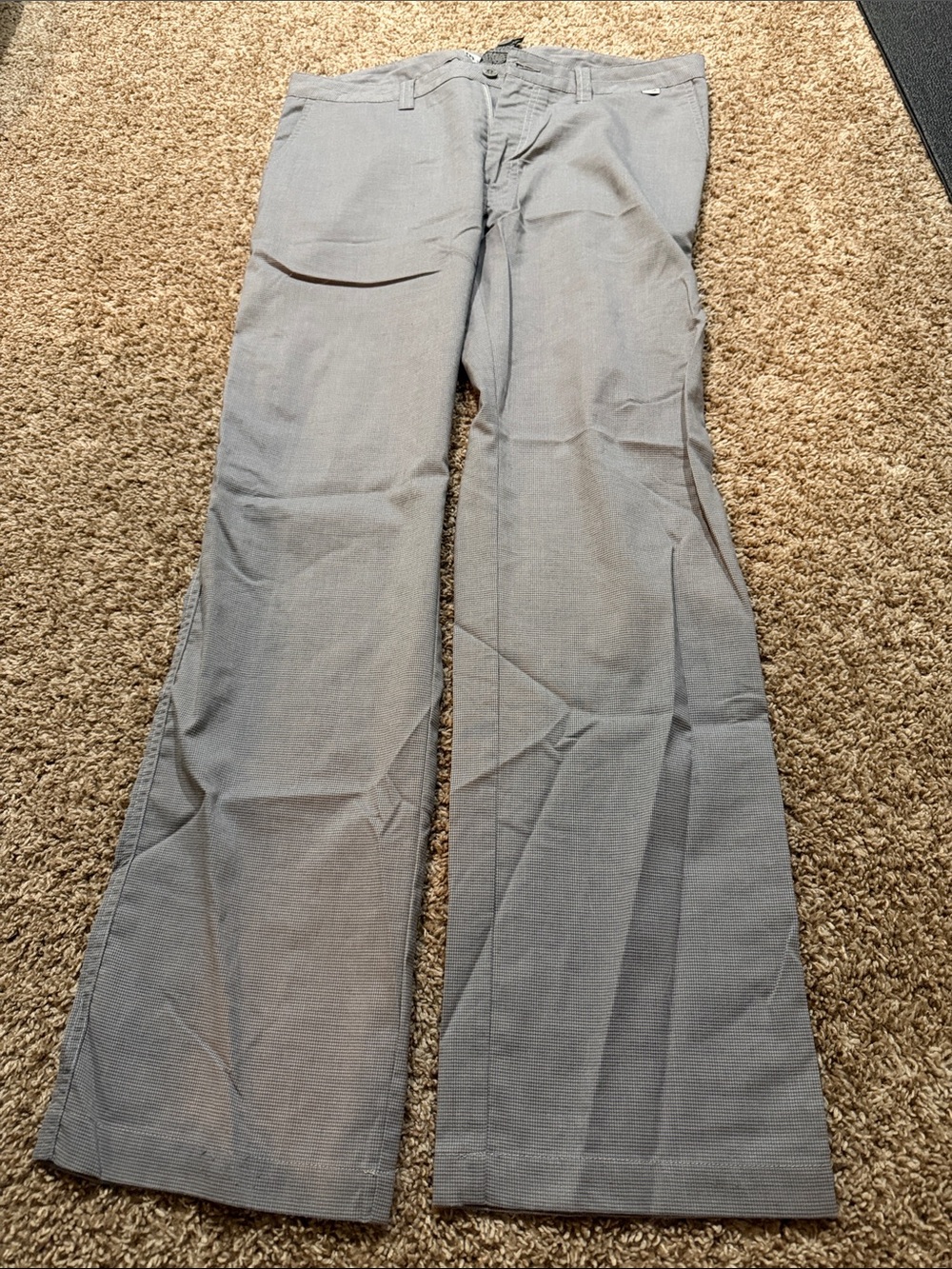 Travis Mathew Men's Light Gray Dress Pants - Tailored Straight Fit